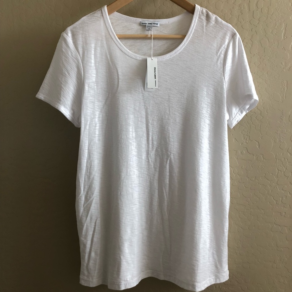 James perse plain white Tee